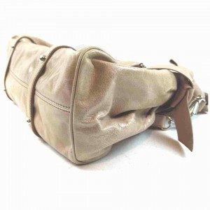 Miu Miu Large Tote 2way Shoulder Bag Pink-Beige Leather 860240