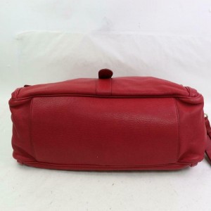 Mulberry Red Leather Mabel 871392