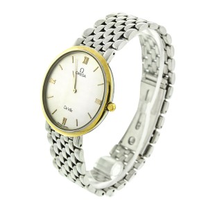 Omega De Ville Vintage Gold Plated Two Tone Ladies Watch