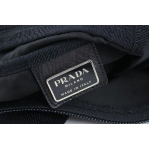 Prada Black Nylon Tessuto Boston Duffle Bag with Strap 1PR1022