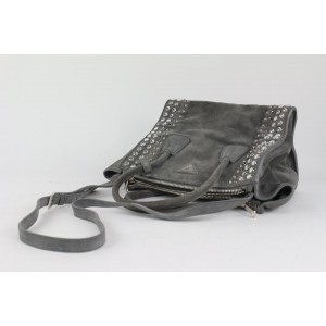 Prada Crystal Studded Suede 2way Tote Bag with Strap 8PR1022