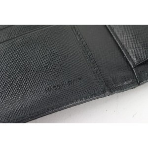 Prada Black Tessuto Nylon Compact Trifold Wallet 544pr611