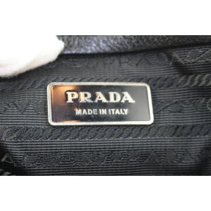 Prada Black Tessuto Nylon and Leather East West Boston Bag 22pr114