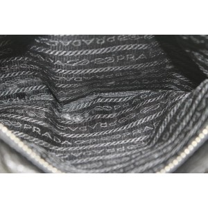 Prada Black Tessuto Nylon and Leather East West Boston Bag 22pr114