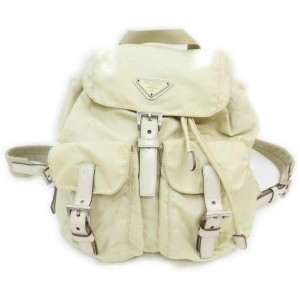 Prada  Beige Twin Pocket Backpack 860985