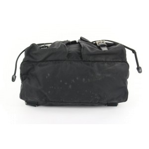 Prada Black Nylon Tessuto Twin Pocket Backpack 917pr414
