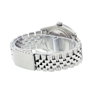 Rolex Datejust 16014 36mm Silver Diamond Stainless Steel Watch