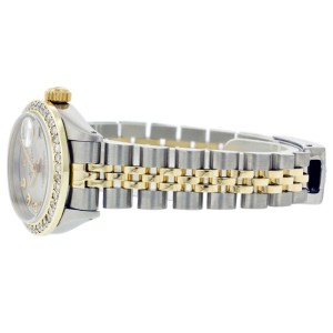 Rolex Datejust 69173 Mop Diamond Two Tone Watch