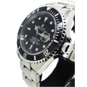 Rolex Submariner 16610 Black Dial Stainless Steel Watch 
