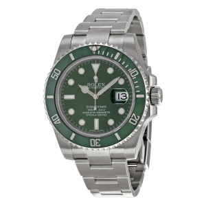 Rolex Submariner 116610LV Green Dial Steel Watch 