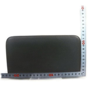 Saint Laurent YSL Black Leather Zippy Wallet Zip Around Continental 861977
