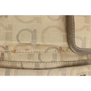 Salvatore Ferragamo Brown Gancini Logo Fanny Pack Belt Bag Waist Pouch 769sal331