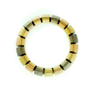 Cartier 18k Tri-Color Gold Tubogas Ring