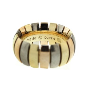 Cartier 18k Tri-Color Gold Tubogas Ring