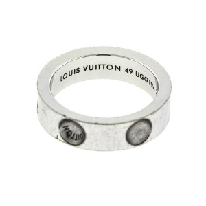 18k White Gold Louis Vuitton Empreinte Ring