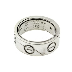 Cartier 18k White Gold Love Astro Ring