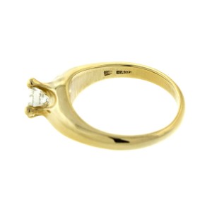 Bulgari 18k Yellow Gold Diamond Engagement Ring