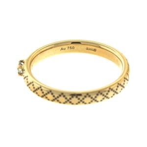Gucci 18k Yellow Gold Diamond Band Ring