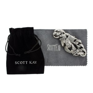 Scott Kay Sterling Silver and 18k Yellow Gold Link Bracelet