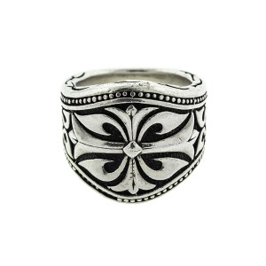 Scott Kay Sterling Silver Knotted Vine Mens Ring