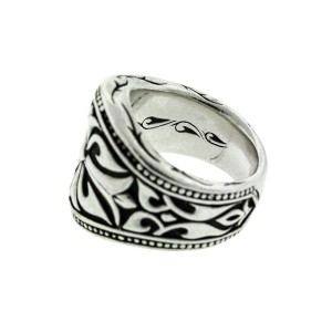 Scott Kay Sterling Silver Knotted Vine Mens Ring