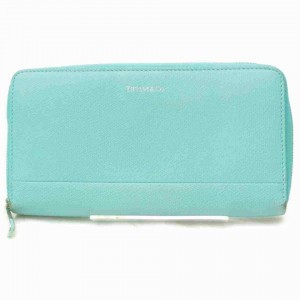 Tiffany & Co. Blue Zip Around Long Wallet Zippy 860546