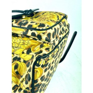 Versace Mini 10va523 Yellow Canvas Backpack