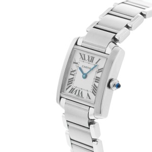 Cartier Tank Francaise 2384 Stainless Steel Ladies Watch	