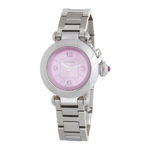 Cartier Miss Pasha 2973 Stainless Steel Pink Dial Watch