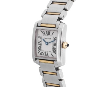 Cartier Tank Francaise 2384 Two Tone Womens Watch