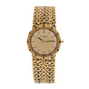 Corum 18K Yellow Gold Vintage Quartz 25mm Dress Watch	