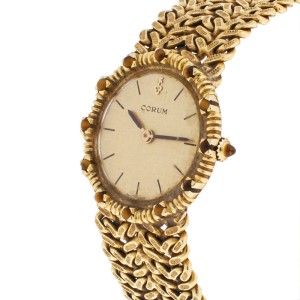Corum 18K Yellow Gold Vintage Quartz 25mm Dress Watch	