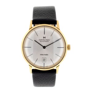 Hamilton Intra-matic Gold Plated Watch Mens Watch