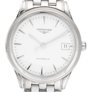Longines Flagship L4.774.4.12.6 Automatic White Dial 35.4mm Mens Watch