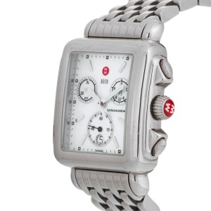 Michele Deco Chronograph Stainless Steel Ladies Watch	
