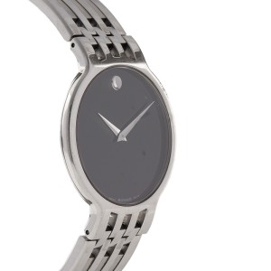 Movado Stainless Steel Museum Black Dial Watch 04 1 14 1010