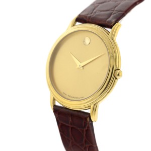 Movado Museum Gold Tone Watch