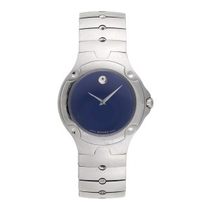Movado Sports Edition 84 G1 1892 Stainless Steel Blue Dial 37mm Mens Watch