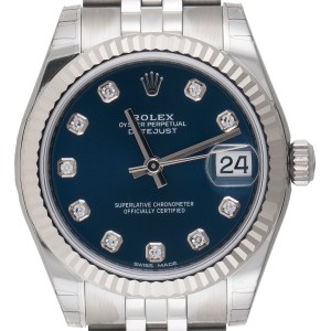 Rolex Datejust 178274 18K White Gold & Stainless Steel Diamonds Automatic 31mm Womens Watch