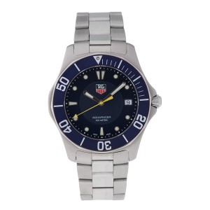 Tag Heuer Aquaracer WAB1112 Stainless Steel Blue Dial 41mm Watch