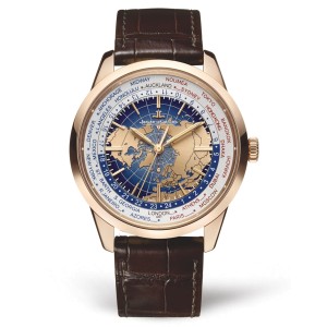Jaeger Le Coultre Geophysic Universal Time Automatic Blue Lacquer Dial 18kt Rose Gold Men's Watch Q8102520