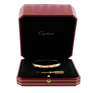 Cartier Love Bracelet 18K Yellow Gold Size 16