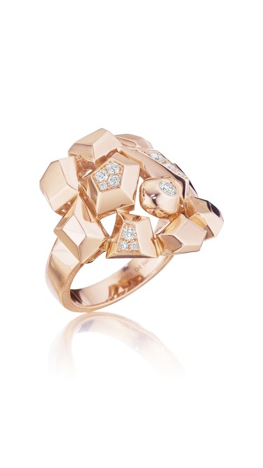18K Gold Jackson Mini Diamond Cluster Ring