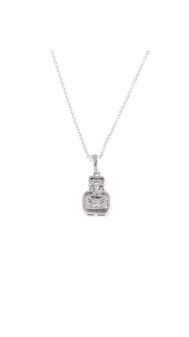 Mosaic Collection 18K White Gold Diamonds Necklace