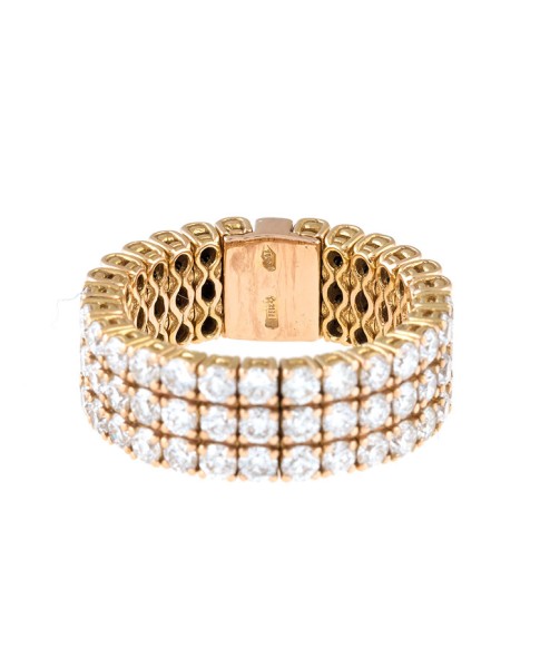 Stretch Collection 18K Rose Gold Diamonds Ring