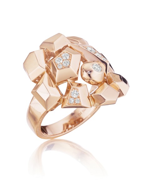 18K Gold Jackson Mini Diamond Cluster Ring