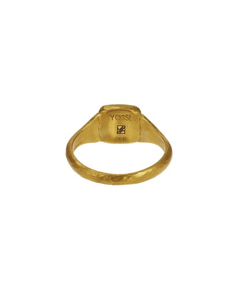 Yossi Harari Jewelry Roxanne 24k Gold Mica Ring Size 6