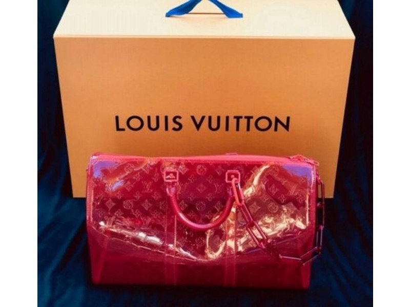 Louis Vuitton Clear Vinyl Brown Plastic ref.148370 - Joli Closet