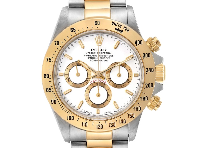 gold and white rolex