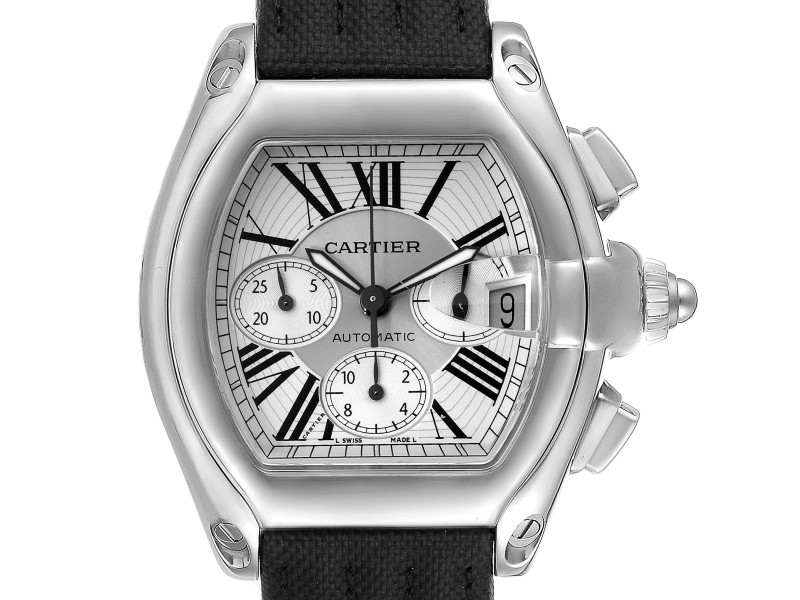 cartier men's roadster chronograph watch